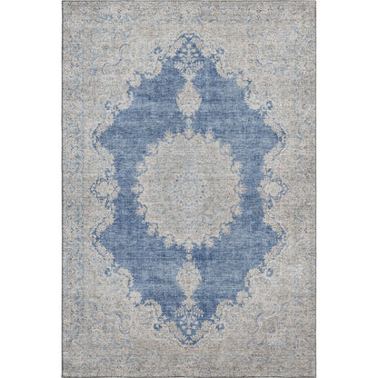 Premium Machine Washable Mayfield AMF1003 Navy 2'6" x 3'10" Rug