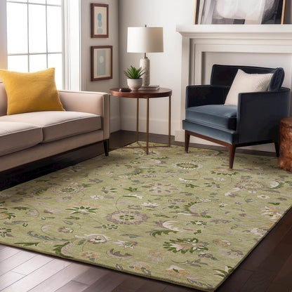 Premium Machine Washable Mayfield AMF1006 Aloe 2'6" x 3'10" Rug
