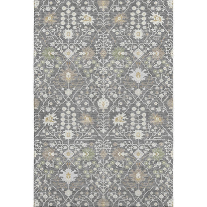 Premium Machine Washable Mayfield AMF1009 Charcoal 2'6" x 3'10" Rug