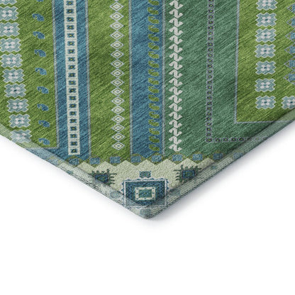 Premium Machine Washable Mayfield AMF1010 Lime 1'8" x 2'6" Rug