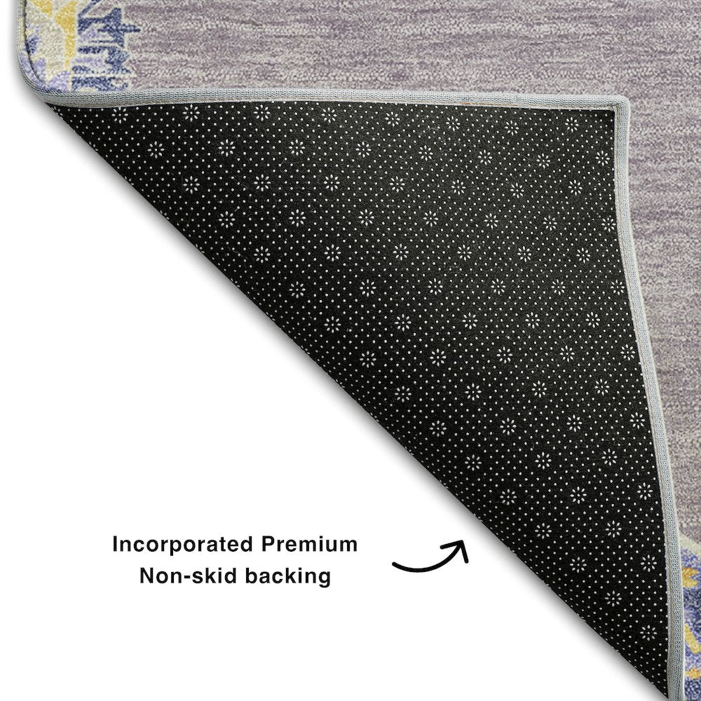 Premium Machine Washable Mayfield AMF1011 Lavender 1'8" x 2'6" Rug