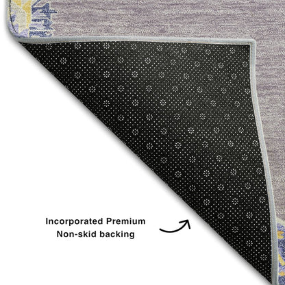 Premium Machine Washable Mayfield AMF1011 Lavender 1'8" x 2'6" Rug