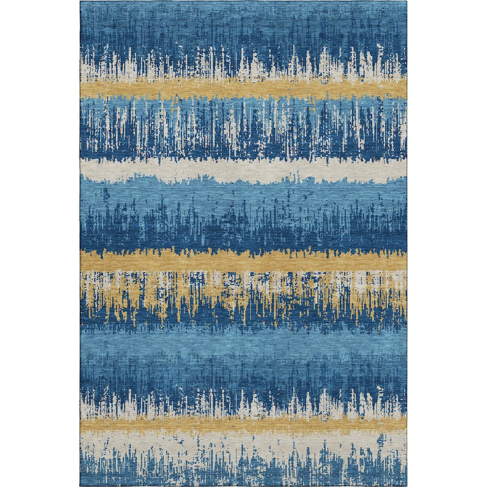 Premium Machine Washable Mayfield AMF1013 Navy 2'6" x 3'10" Rug