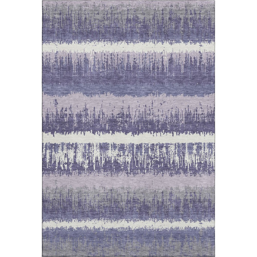 Premium Machine Washable Mayfield AMF1013 Purple 2'6" x 3'10" Rug