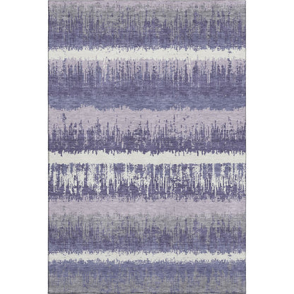 Premium Machine Washable Mayfield AMF1013 Purple 2'6" x 3'10" Rug