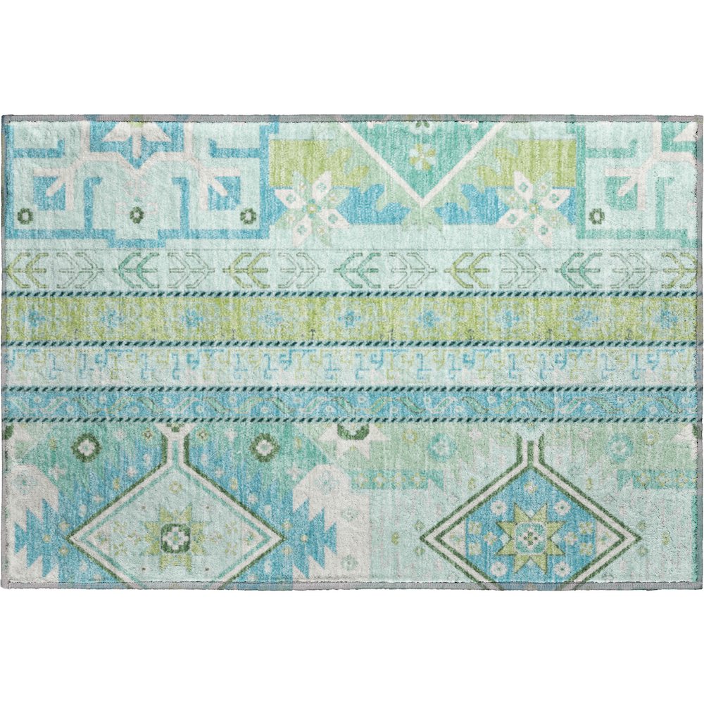 Premium Machine Washable Mayfield AMF1015 Mint 1'8" x 2'6" Rug
