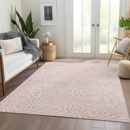 Premium Machine Washable Mayfield AMF1020 Pink 2'6" x 3'10" Rug