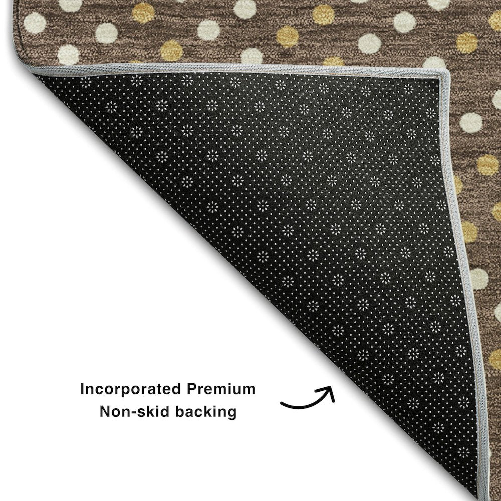Premium Machine Washable Mayfield AMF1021 Brown 1'8" x 2'6" Rug