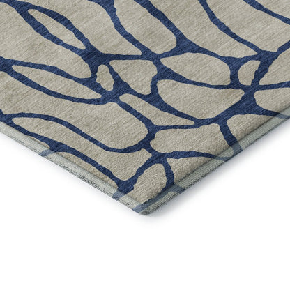 Premium Machine Washable Mayfield AMF1023 Beige 1'8" x 2'6" Rug