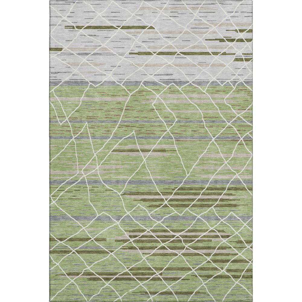 Premium Machine Washable Mayfield AMF1025 Aloe 2'6" x 3'10" Rug