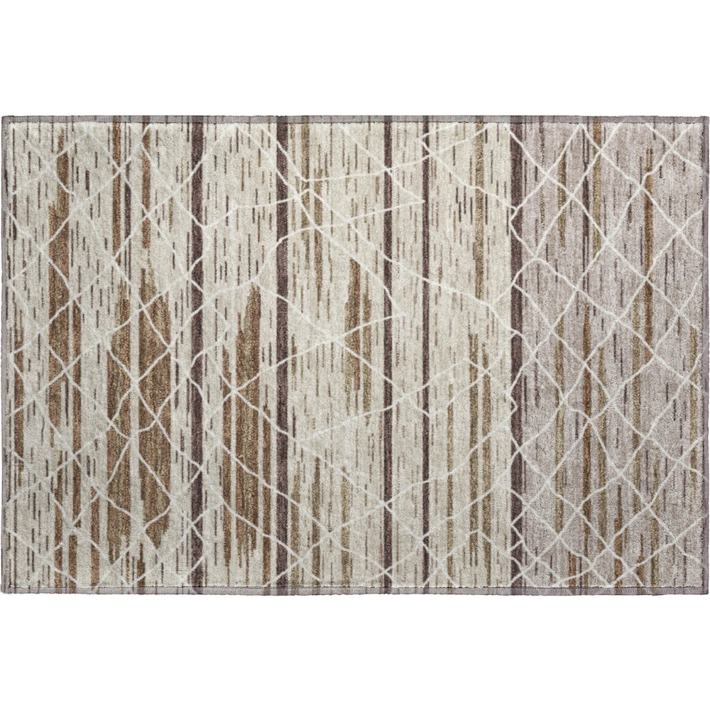 Premium Machine Washable Mayfield AMF1025 Beige 1'8" x 2'6" Rug