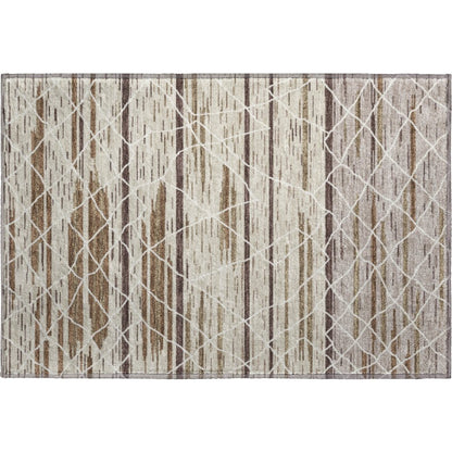 Premium Machine Washable Mayfield AMF1025 Beige 1'8" x 2'6" Rug