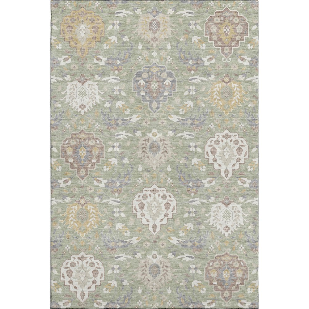 Premium Machine Washable Mayfield AMF1026 Aloe 2'6" x 3'10" Rug