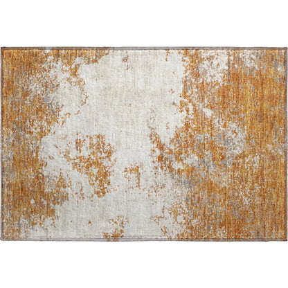 Premium Machine Washable Mayfield AMF1027 Copper 1'8" x 2'6" Rug