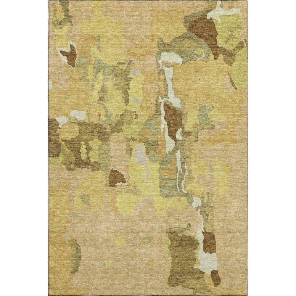 Premium Machine Washable Mayfield AMF1028 Gold 2'6" x 3'10" Rug