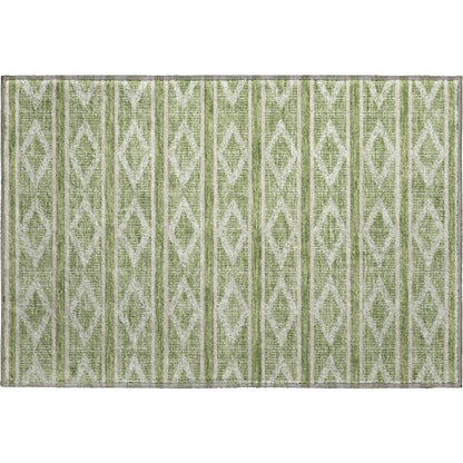 Premium Machine Washable Mayfield AMF1029 Green 1'8" x 2'6" Rug