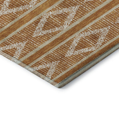 Premium Machine Washable Mayfield AMF1029 Paprika 1'8" x 2'6" Rug