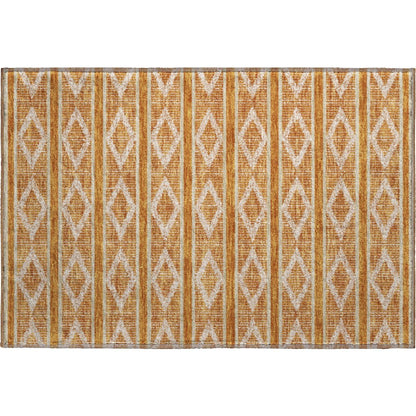 Premium Machine Washable Mayfield AMF1029 Paprika 1'8" x 2'6" Rug