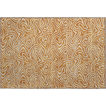 Premium Machine Washable Mayfield AMF1030 Paprika 1'8" x 2'6" Rug
