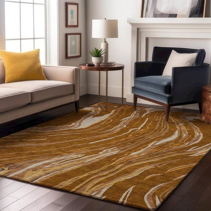 Premium Machine Washable Mayfield AMF1037 Paprika 2'6" x 3'10" Rug