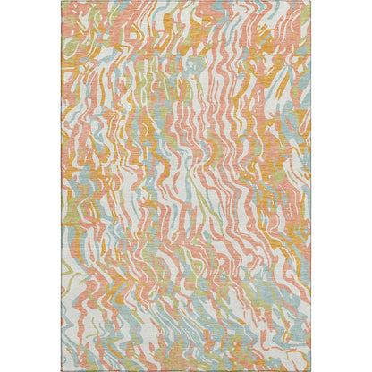 Premium Machine Washable Mayfield AMF1038 Coral 2'6" x 3'10" Rug