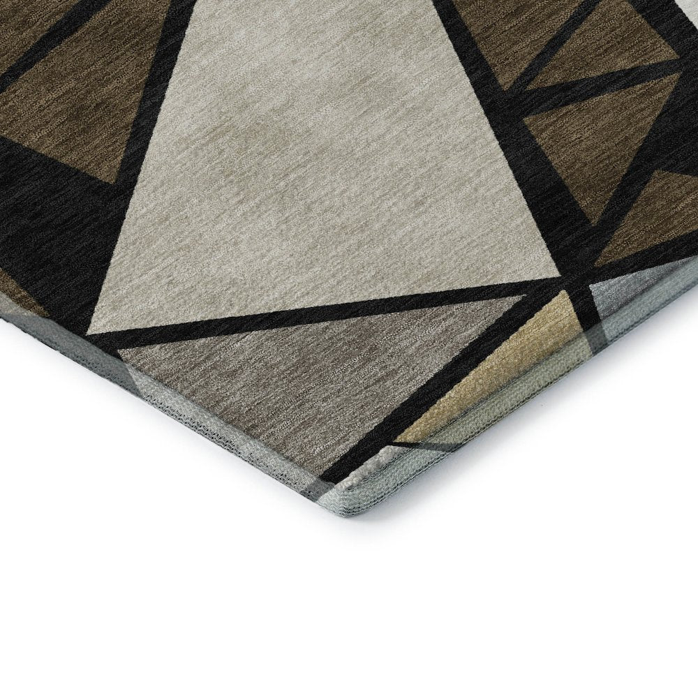 Premium Machine Washable Mayfield AMF1039 Brown 1'8" x 2'6" Rug