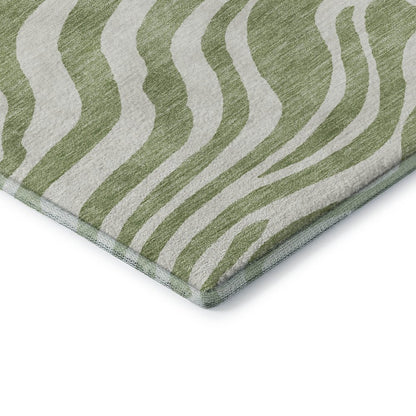 Premium Machine Washable Mayfield AMF1042 Aloe 1'8" x 2'6" Rug