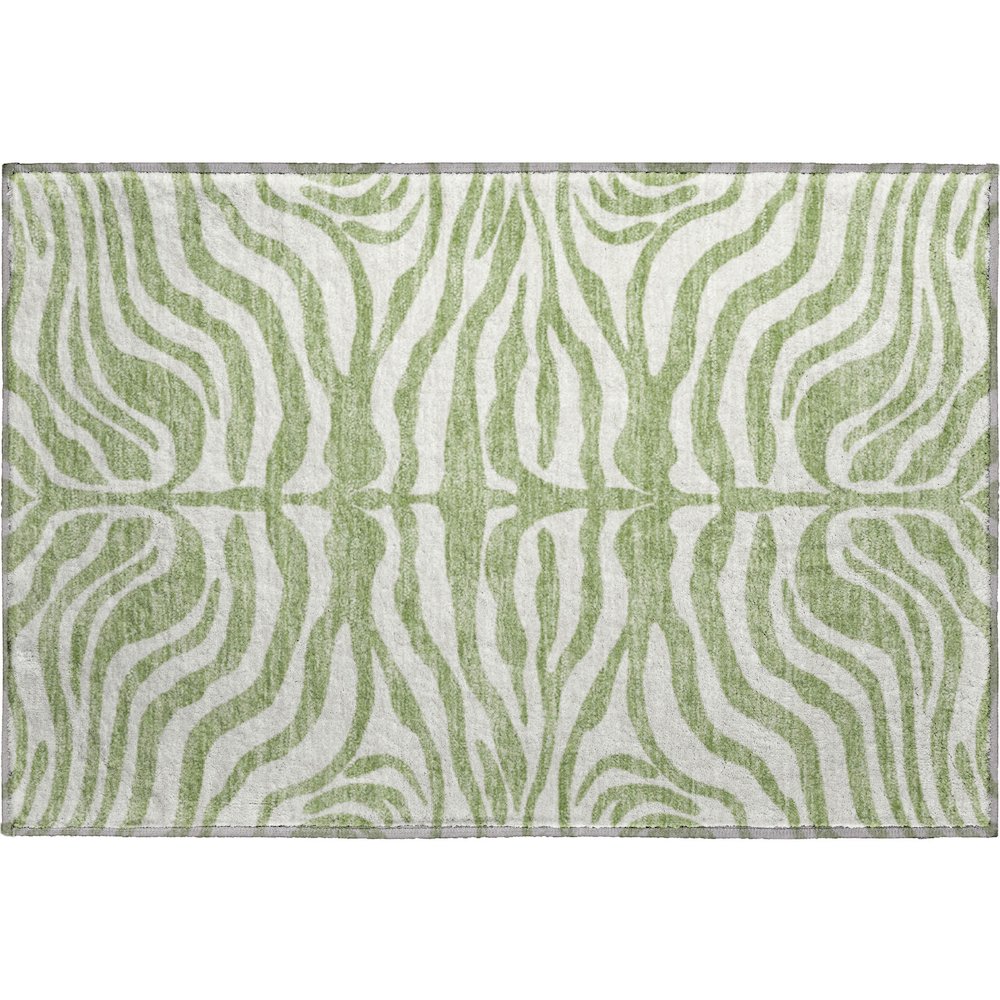 Premium Machine Washable Mayfield AMF1042 Aloe 1'8" x 2'6" Rug