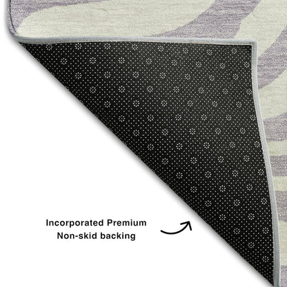 Premium Machine Washable Mayfield AMF1042 Lavender 1'8" x 2'6" Rug