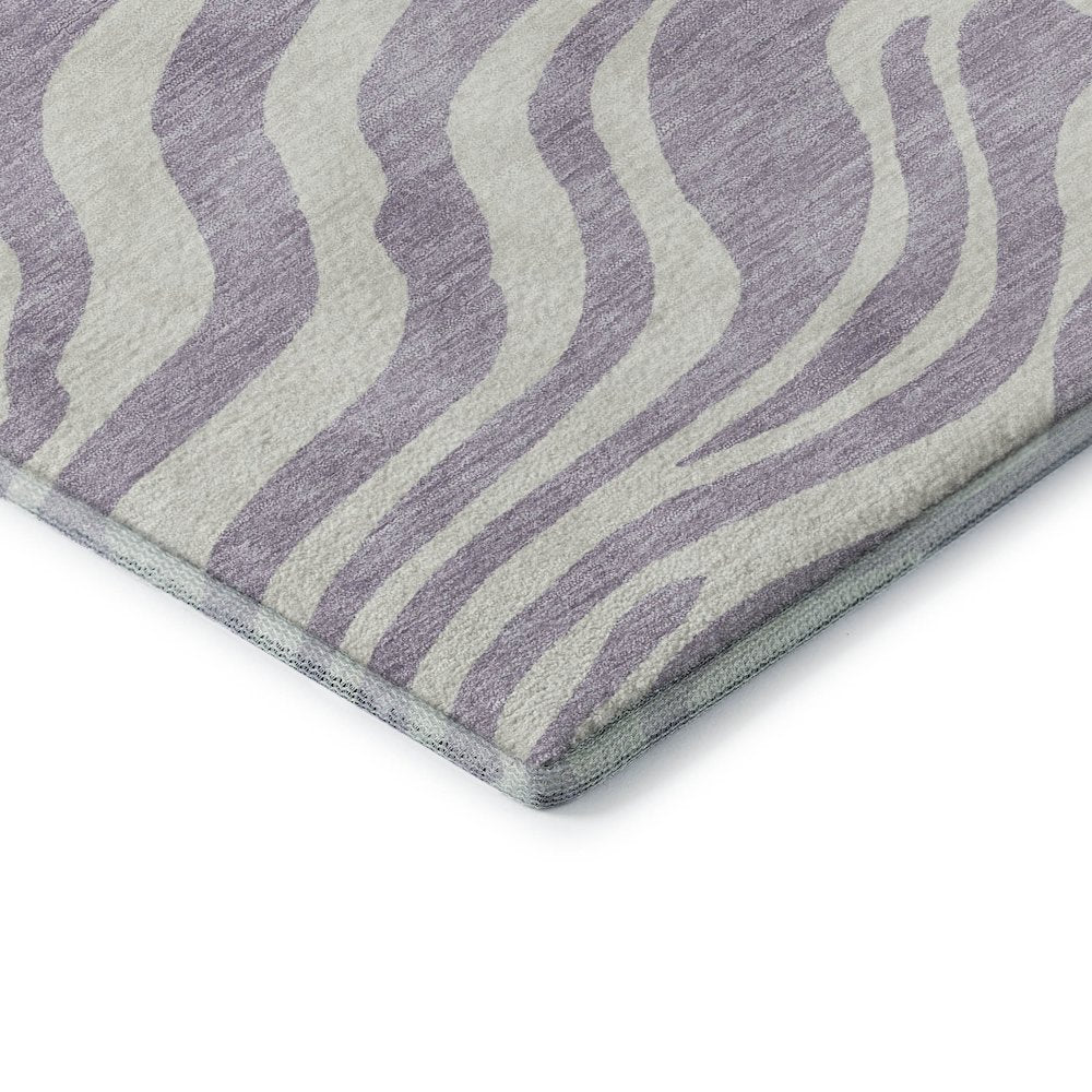 Premium Machine Washable Mayfield AMF1042 Lavender 1'8" x 2'6" Rug
