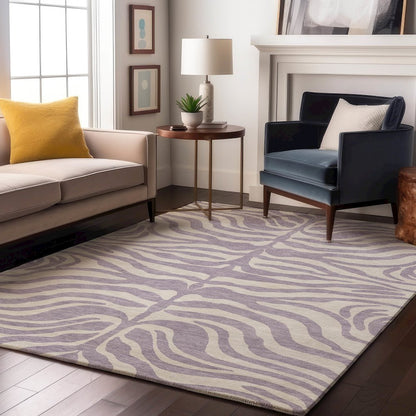 Premium Machine Washable Mayfield AMF1042 Lavender 2'6" x 3'10" Rug