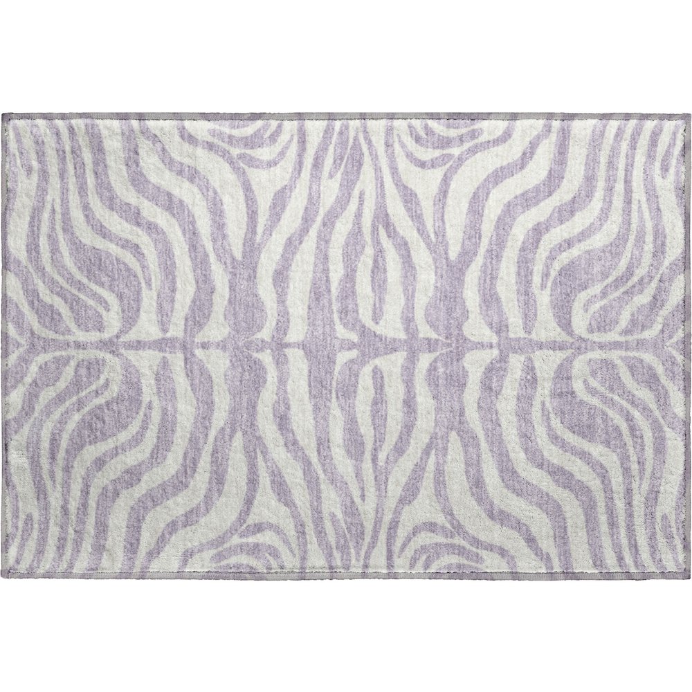Premium Machine Washable Mayfield AMF1042 Lavender 1'8" x 2'6" Rug