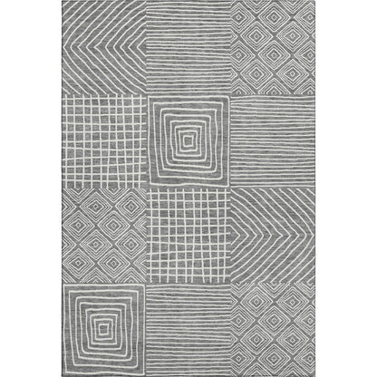 Premium Machine Washable Mayfield AMF1044 Charcoal 2'6" x 3'10" Rug