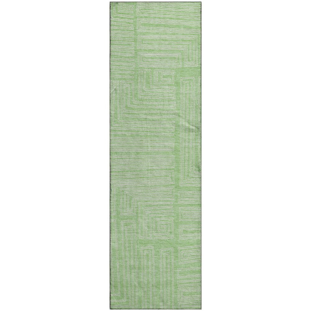 Premium Machine Washable Mayfield AMF1045 Mint 2'3" x 7'6" Runner Rug
