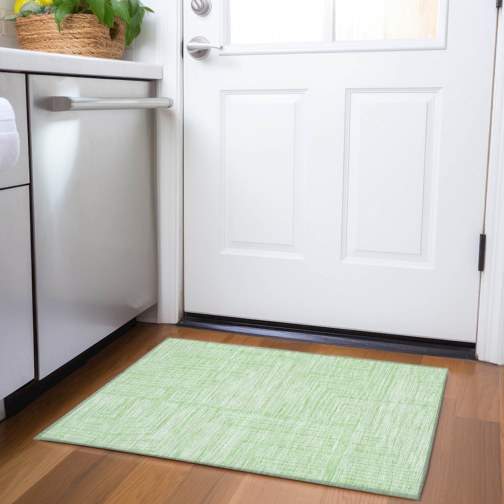 Premium Machine Washable Mayfield AMF1045 Mint 1'8" x 2'6" Rug