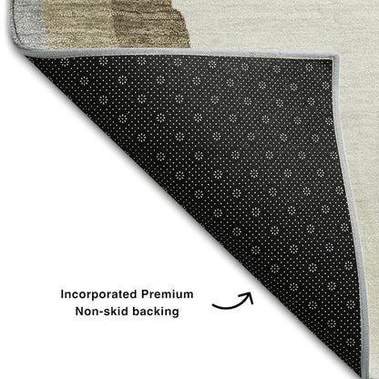 Premium Machine Washable Mayfield AMF1047 Beige 1'8" x 2'6" Rug