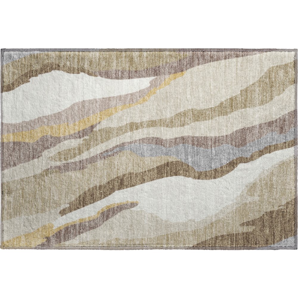 Premium Machine Washable Mayfield AMF1047 Beige 1'8" x 2'6" Rug