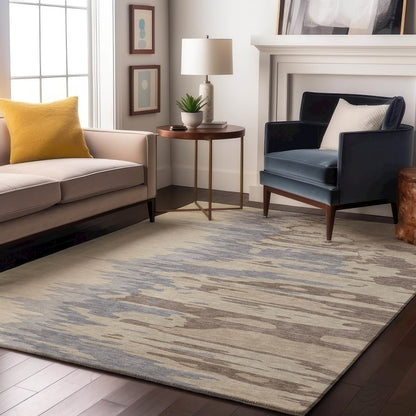 Premium Machine Washable Mayfield AMF1050 Beige 2'6" x 3'10" Rug