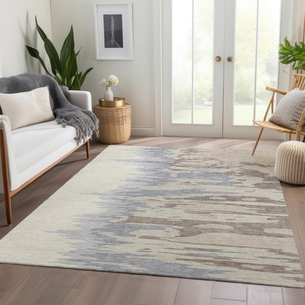 Premium Machine Washable Mayfield AMF1050 Beige 2'6" x 3'10" Rug