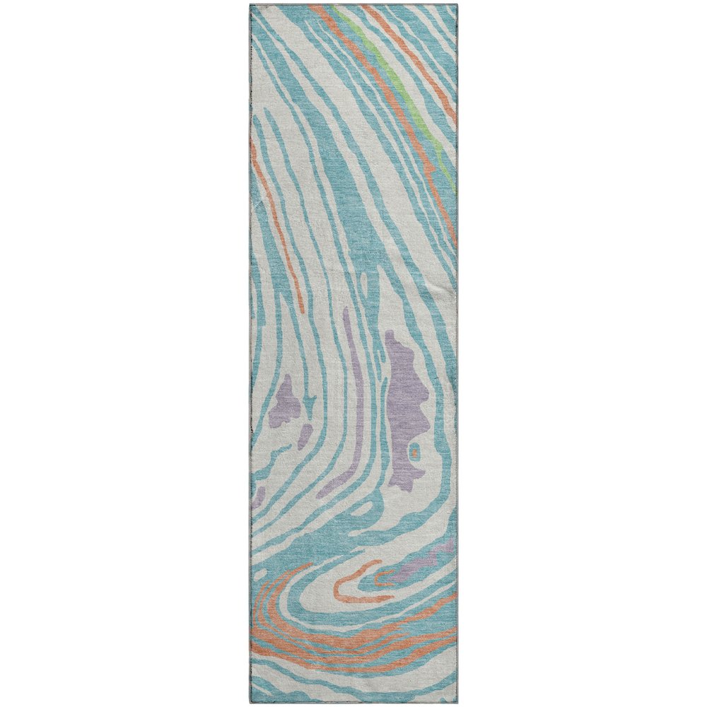 Premium Machine Washable Mayfield AMF1051 Linen 2'3" x 7'6" Runner Rug
