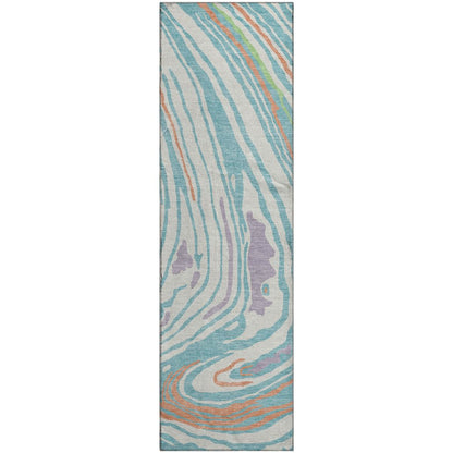 Premium Machine Washable Mayfield AMF1051 Linen 2'3" x 7'6" Runner Rug