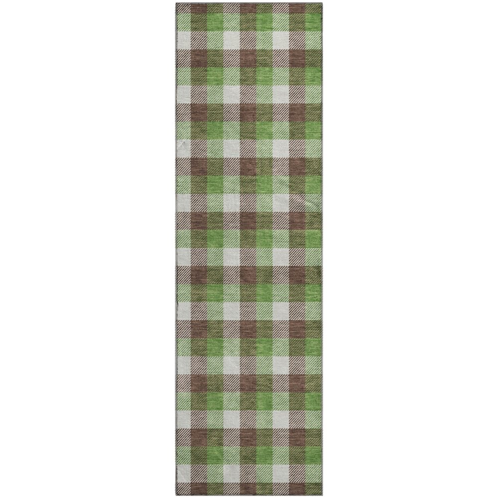 Premium Machine Washable Mayfield AMF1053 Brown 2'3" x 7'6" Runner Rug