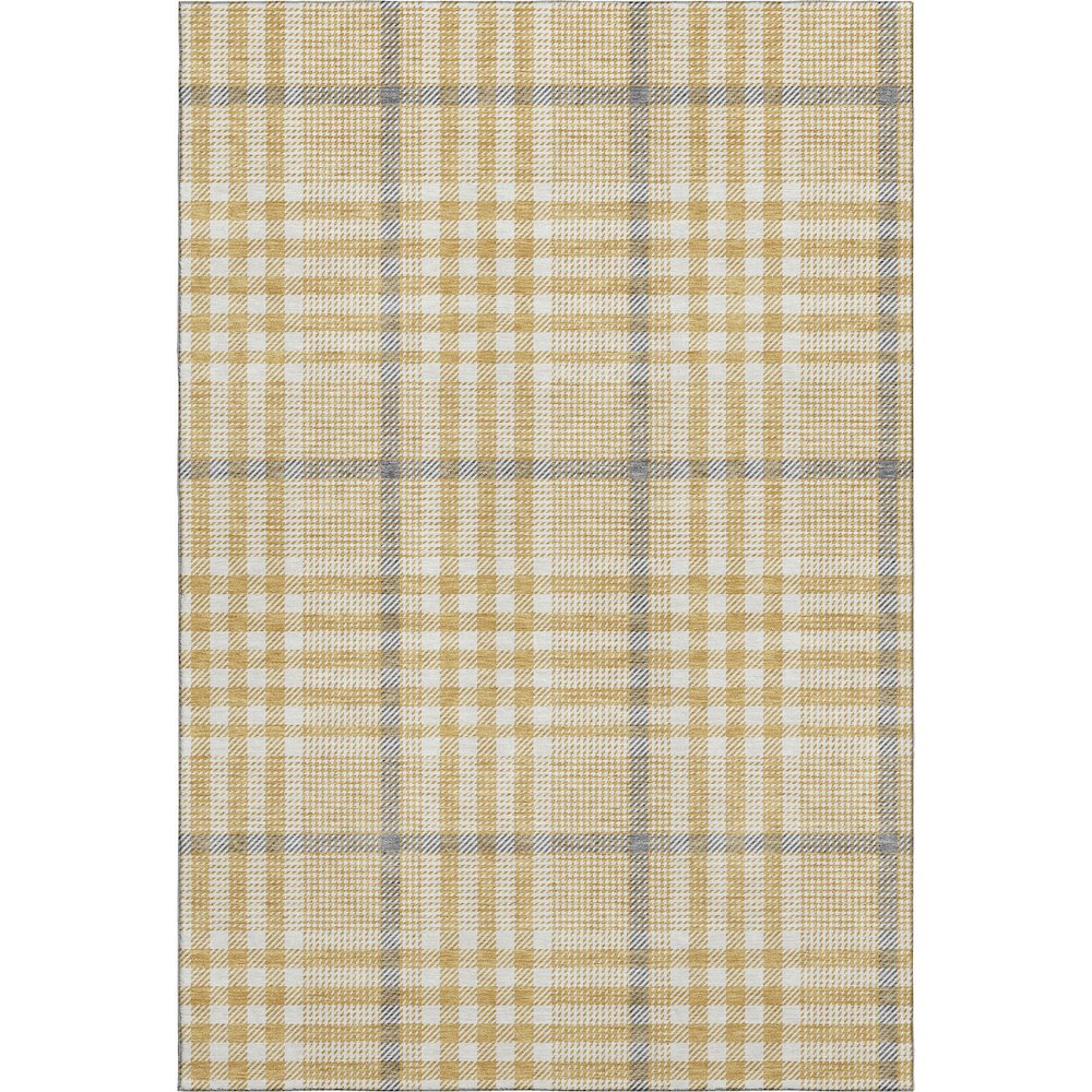 Premium Machine Washable Mayfield AMF1054 Gold 2'6" x 3'10" Rug