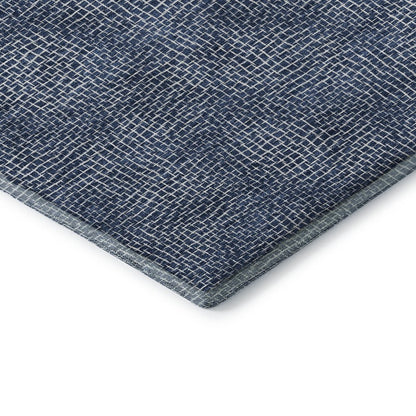Premium Machine Washable Mayfield AMF1057 Navy 1'8" x 2'6" Rug