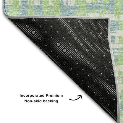 Premium Machine Washable Mayfield AMF1060 Mint 1'8" x 2'6" Rug