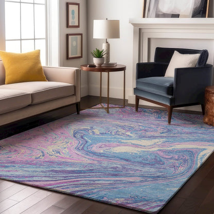 Premium Machine Washable Mayfield AMF1061 Sky 2'6" x 3'10" Rug