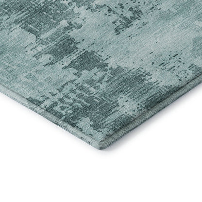 Premium Machine Washable Mayfield AMF1062 Seafoam 1'8" x 2'6" Rug