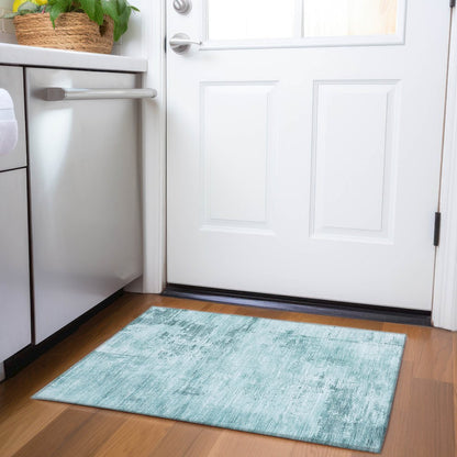 Premium Machine Washable Mayfield AMF1062 Seafoam 1'8" x 2'6" Rug