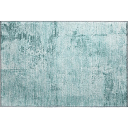 Premium Machine Washable Mayfield AMF1062 Seafoam 1'8" x 2'6" Rug