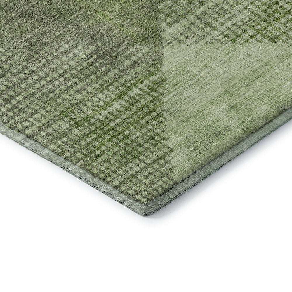 Premium Machine Washable Mayfield AMF1065 Green 1'8" x 2'6" Rug